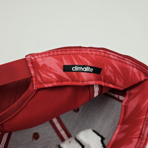 Adidas Climalite Wisconsin Badgers Snapback Hat Cap Red University‎ One Size - Picture 7 of 9